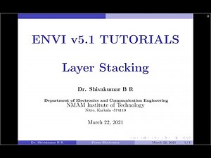 Layer Stacking using ENVI v5 1