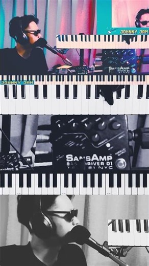 SansAmp BDDI V1 (Late) x Synth Bass (Roland RD-2000) : Dirty Bass Synth Loop & Tone Jam #shorts