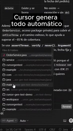 De 0 tests a 100% con Cursor