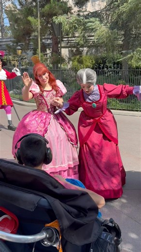 Lady Tremaine telling Thomas they will take all the castles #autism #autismawareness #autismacceptance #asd #autismdad #differentnotless #specialneeds #disneyland #disney #disneyparks #disneycharacters #disneyland70 #halloween #disneyvillains #ladytremaine #drizella #maleficent #anastasia #pocahontas #evilqueen #gaston #madhatter #fblifestyle | MagicWithThomas