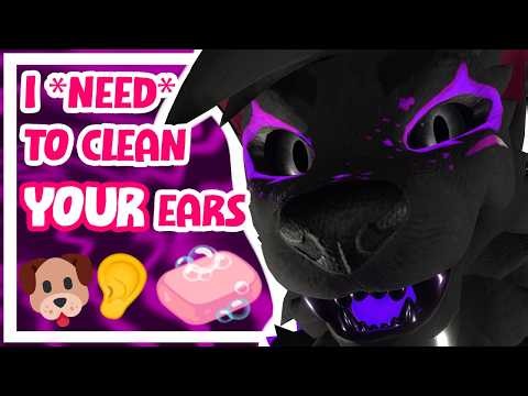 [FURRY ASMR] I NEED to clean *YOUR* EARS 🐶🧼👂