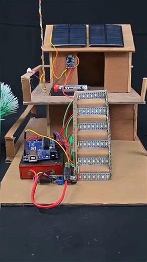 Arduino Solar Powered Step Light | Easy DIY Build #shorts #project #iot