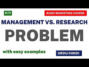 Difference b/w Management Problem and Research Problem | with Examples | in Urdu/Hindi
