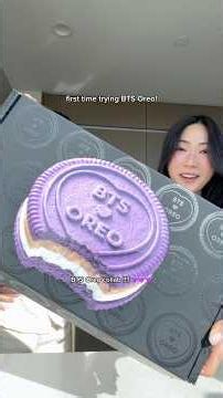 first time trying BTS x Oreo 💜
