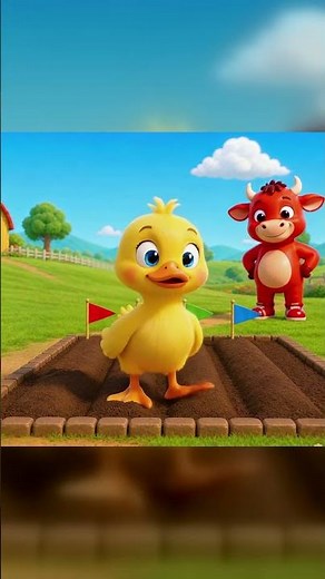 YELLOW DUCK PLANTS | Rainbow Garden Song for Kids #Shorts
