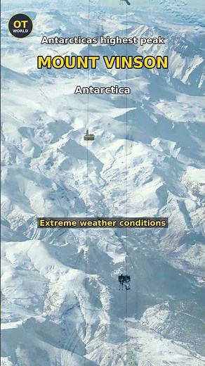 Mount Vinson — Antarctica Antarctica's highest peak #mountvinson #shorts