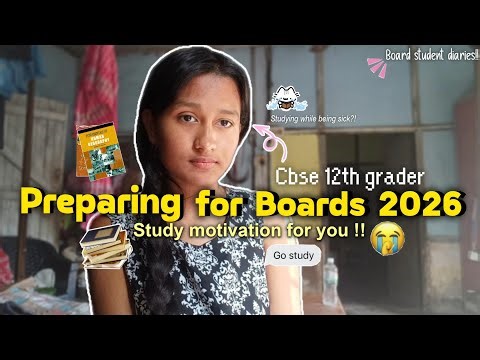 Boards 2026 preparation 😭⭐| Cbse 12th grader| study motivation vlog 🫶🥀