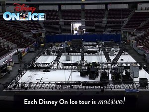 We’re setting up ready for the Newcastle leg of our 100 Years of Magic tour! 🤩 A HUGE amount of preparation and planning goes into our shows. As you can see here, it takes a lot of time (and a lot of moving around) to get the set looking perfect for our audience. 👌 Who’s joining us in Newcastle this week? 😁 | Disney On Ice