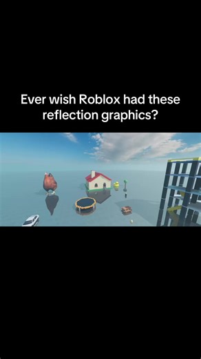 The objects r just mirrored in Roblox studio lol Game: Reflections Testing #fyp #tiktok #roblox #reflection #realistic