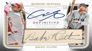 Rare Shohei Ohtani / Babe Ruth Autographed Topps Card Pulled