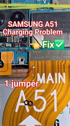 Samsung A51 charging problem fix✅