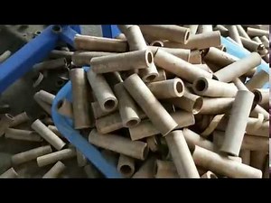 How to make kraft paper tube/ paper core/ toilet paper tube making machine