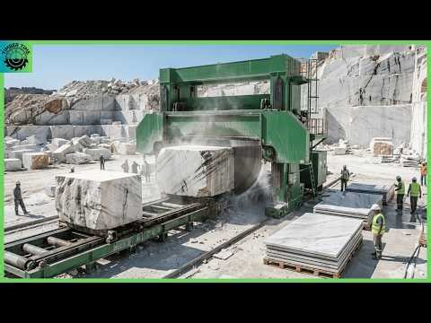 Inside the Massive Stone Factory – How Marble Rock Is Manufactured Into Luxury Furniture