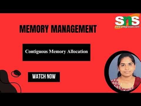 Contiguous Memory Allocation | Operating Systems | SNS Institutions