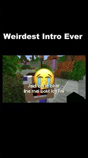 Weirdest Intro Ever💀.#minecraft #minecraftshorts #minecraftmemes #shorts #meme #gaming #memes #fyp