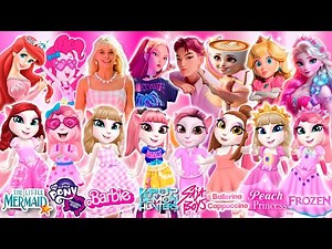 🌟 Angela 2 | Ariel Vs Pinkie Pie Vs Wicked Vs Mira Vs Barbie Vs Abby Vs Pr Peach VS Elsa Cosplay 🎀