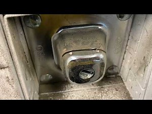 Drill out cone shape lock boxes