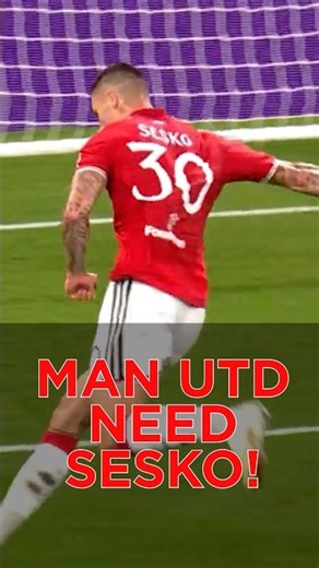 Why defenses fear Benjamin Sesko #manchesterunited #football
