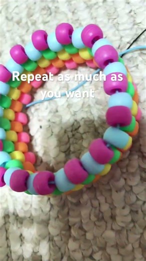 Multi stitch cuff tutorial #kandi #kandikid