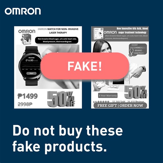 When it comes to your health, authenticity matters. 💙 Be sure to shop only authentic #OMRON products for trusted quality and peace of mind. #BeSurewithOMRON | Omron Healthcare