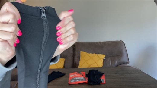 Watch Zipper Compression Socks, Open Toe Compression Stockings on Amazon Live