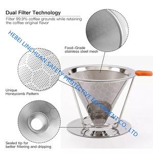 [Hot Item] Stainless Steel Coffee Filter Reusable Pour Over Coffee Filter