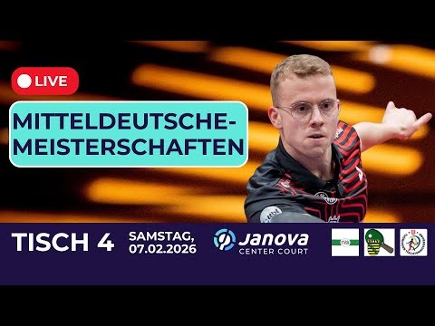 TISCHTENNIS – Mitteldeutsche Meisterschaften 25/26– Tag 1 | Tisch 4