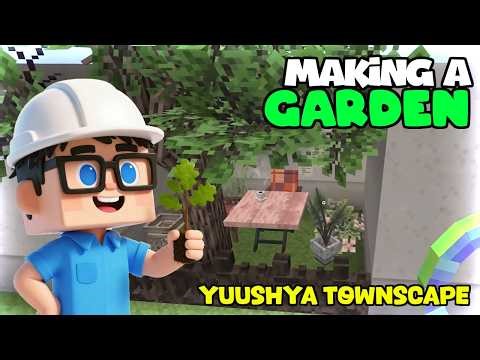 Making a Small Garden Space with Yuushya Townscape (Minecraft 1.20.4)