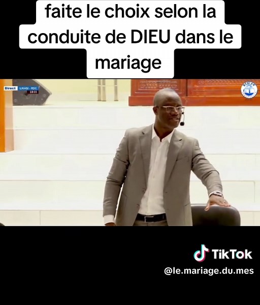 faite le choix selon la conduite de Dieu Pasteur anaclet mbunda #conseil #mariage #amour #pourtoi #fyppppppppppppppppppppppp @tabernacle @Pasteur @église