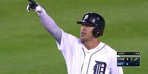 JaCoby Jones' first big league hit was a go-ahead double and his mom was there to see it