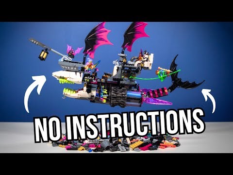 Nightmare Shark Ship WITHOUT Instructions! LEGO DREAMZzz - 71469