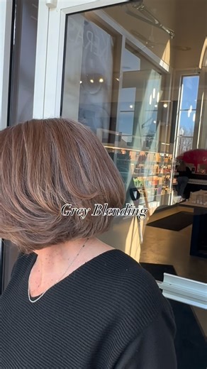 Megan Bowers | 4 months of growth → beautifully blended ✨ We did heavy baby highlights using L’Oréal Studio 8 to softly diffuse her natural grey, then... | Instagram