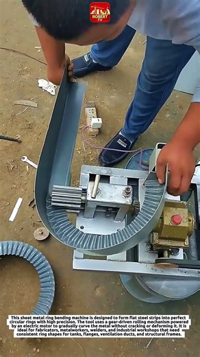 Incredible Sheet Metal Ring Bending Machine | DIY Steel Rolling Tool for Perfect Circles