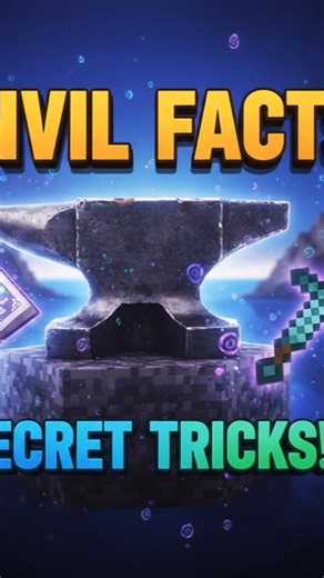 Anvil sirf items repair nahi karta…players ko bhi repair kar deta hai💀gir ke!#minecraft#shorts#facts