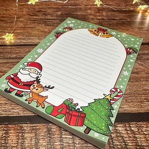 A6 Christmas Notepad | Cute Cosy Festive Notebook | Winter Writing Pad | Santa Gift List Journal | Merry Christmas Stationery, Xmas Notepad - Etsy