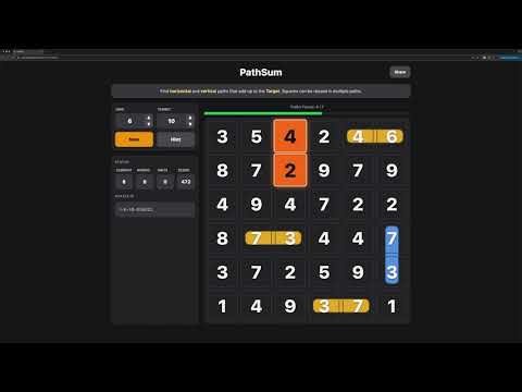 Solving Pathsum Number Puzzles 1-6-10-XD6IZL