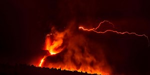 Watch a volcano make its own weather