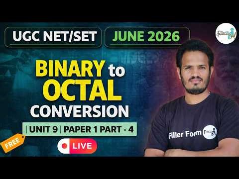 Binary to Octal Conversion Tricks | Unit 8 ICT Paper 1 | UGC NET June 2026 | UGC NET 2026 | Part 3