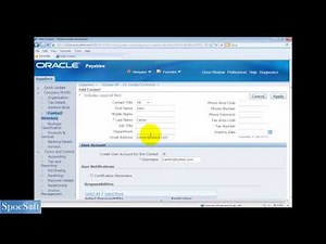 Register Supplier to access iSupplier portal in Oracle R12 2