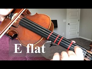 How to play E flat on the D-string (violin low 1)