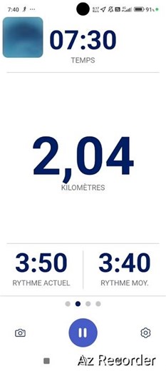 Erreur de calcul dans ma tête je devais faire 11'03 au lieu de 11'05 au 3km.