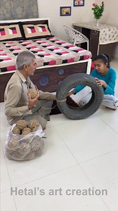 865K views · 10K reactions | Tyre & jute Seating stool - creative jute ideas #stool #tyre #jute | Hetal's Art - Creation | Facebook