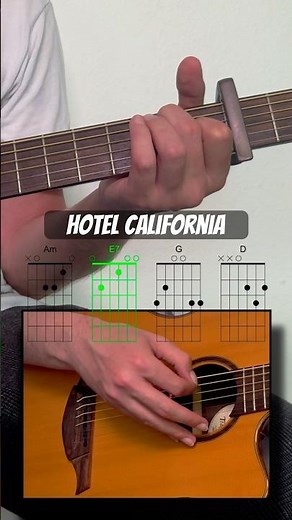 How to play Hotel California guitar tutorial