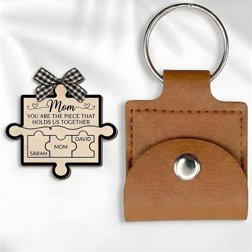 Personalized Dad Keychain Puzzle Gift, Pocket Hug Keychain, Custom Family Name Gift for Dad, Fathers Day Gift From Kids - Etsy