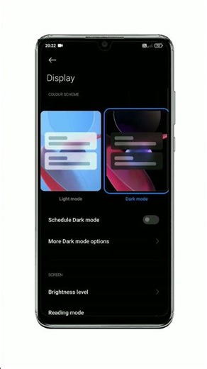 Dark mode on kaise kare redmi mobile #smartphone #tipsandtricks #setting