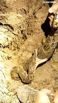 Two Pythons Buried Themselves Alive… Then One Bit Me!