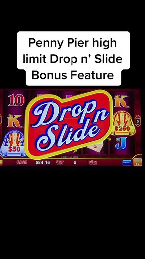 This game is called Penny Pier and its very hard to get the DropnSlide bonus #slots #pennypier #slotty #slotmachine #videoslots #casino #gambling #bonusround #slotmachines #slotting #dropnslide #highlinit