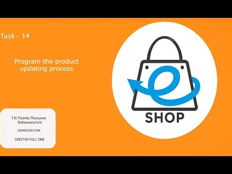 Task 14 Program the product updating process