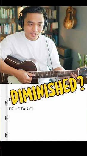 diminished triad as upper structure #guitarlesson #musictheory #guitartutorial