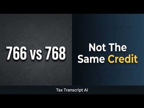 IRS Code 766 vs 768 — What's the Difference?